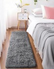 Runner Rug For Hallway  2x5 Upgrade Non-slip Fluffy Soft Bedside Rugs  Bedroo   