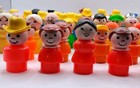 Vintage Fisher Price Plastic Little People Lot Of 72