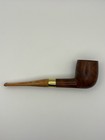 Vintage Yello-bole Imported Briar Estate Smoking Pipe Gold Band Marbled Stem