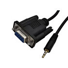 Rs232 Db9 9 Pin Female To Trs 2 5mm Male Stereo Serial Data Converter Cable 6ft