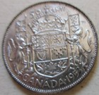 1953 Canada Silver Fifty 50 Cents Half Dollar Coin Nice Grade  rj970 