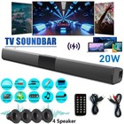 Surround Sound Bar 4 Speaker System Wireless Subwoofer Tv Home Theater Remote