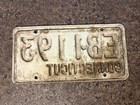 1992 Connecticut License Plate   Eb-1193
