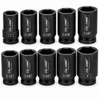 10pc Sae Deep Impact Socket 1  Inch Drive 6 Point Sockets 1  - 2  W  Case