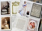 17p History Article   Paper Doll - Antique Brides   Dolls - Queen Victoria  K r
