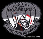 Usaf Mq-9 Reaper Attack Drone Uav - That Others May Die - 4  Hook   Loop Patch 