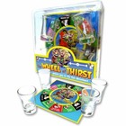 Wheel Of Thirst Drinking Game Dare Spin 4 Shot Glasses Adult Party Novelty Gift