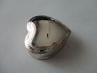 Sterling Silver Pill Box Heart Shape Engraved Top Solid 925 Silver 1 1 8 Wide B