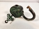 Asian Buddha Padlock With Two Keys Heavy Brass   Alloy Metal Fully Functional