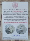 Alexander Iii The Great Ancient Greek Tetradrachm Coin Silver Pendant With Coa