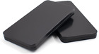 2 Pcs Black Metal Cash Box Money Box For Cash Single Row Currency Tray Money Hol