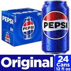 Pepsi Cola Soda 12oz Cans     Refreshing Soft Drink  24 Pack