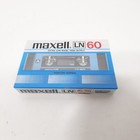 Maxell Ln 60   Blank Audio  Cassette Tape  sealed  New