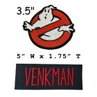 Adults Iron-on Custom Ghostbusters Name Tag 3 5  Patch -  venkman    No Ghosts