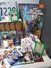 Huge  junk Drawer  lot  collectibles   mickey Mantle  Batman superman   1 Comic   misc