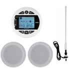 Waterproof Marine Stereo Boat Am Fm Bluetooth Radio Receiver Usb Mp3 Yacht Audio