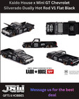 Kaido House X Mini Gt Chevrolet Silverado Dually Hot Rod V1 Flat Black  236 1 64