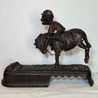 Antique 1879 Donkey  always Did Spise A Mule  Jockey Cast Iron Mechanical Bank 
