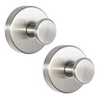 Zeslmg Suction Cup Hooks For Shower Wreath Hangers For Front Door 2 Nickel