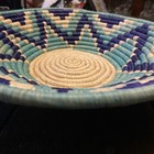 Hand Woven Coil African Fruit Basket 12    Hanging Wall Accent