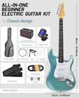 Beginner Electric Guitar Complete Kit With Portable Amp  Padded Gig Bag   Full A