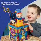 Silly Circus Jack In The Box - Classic Children s Musical Toy - Colorful Embosse