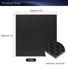 2 Pcs 3k Carbon Fiber Panel Sheets 300 X 300 X 1mm Board Plain Bright