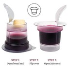 Truevine Top   Bottom Communion Cups And Wafer Set - Prefilled Cups With Fres   