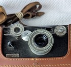 Vintage Camera Argus C3  brick  35mm Film  W  Top Grain Cow Leather Case