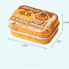 8pcs Mini Vintage Desserts Tin Trinket Jewelry Organizer Storage Box Decorative 