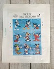1989 The Gambia Disney Stamp Sheet     Mickey Thru The Years 60th Anniversary         