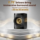 5 1 Home Theater Surround Sound System Small Subwoofer 5 Wired Speakers
