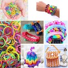 6000-pack Rubber Loom Bands Making Kit 50pcs S-clips10-hooks colorful Rubber    