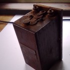 M  C  Hiraf   Son Co  Pre-1940 Wooden Telephone call Box W  Wiring   Terminals