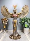 Ebros Egyptian Theme Isis With Open Wings Goddess Of Magic   Nature Sculpture