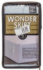 Wonderskirt Wrap-around Twin Bedskirt Light Blue 15  Drop  38  X 74   Levinsohn