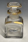 Antique Victorian Faceted Glass Perfume Scent Cologne Bottle 19th C  Bohemian