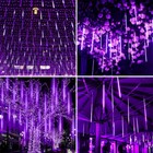 8tube Led Lights Meteor Shower Rain Xmas Snowfall Tree String Light Garden Party