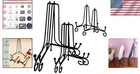 6 Pcs Iron Easel Display Stand Plate Holders For Picture Art Painting Party Meta