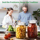 36pcs Mason Jar Lids With Rings Wide Mouth  Upgrade Canning Lids