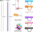 6 Color Replacement Straws With Cover Caps For Stanley Cup 40 Oz 30 Oz 20 Oz    