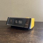 Copal Rp-200 Vintage Alarm Flip Clock Color Yellow Retro Working Accurately Rare