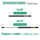 Liftgate Tailgate Lift Supports Struts Shocks For Mitsubishi Outlander 2007-2   