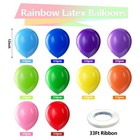 Bezente Assorted Rainbow Latex Balloons  100 12inch  normal   01-assorted-g01