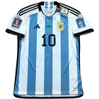 2022 Argentina Home Jersey  10 Messi Large Adidas World Cup Final Match 2 Star
