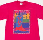 True Vintage Chilis Shirt Size M 90s Single Stitch Promo Employee Tee Miami Rare