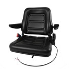Universal Folding Seat For Tractor And Forklift With Slide  Armrest  Seatbelt