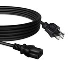 6ft Ul 3-prong Ac Power Cord Cable For Nema 5-15p To Iec320c13 Iec 60320c14 Lead