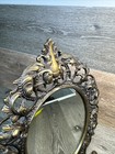 Vintage Victorian Oval Solid Brass Vanity Mirror 15x11   