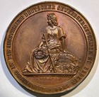 1844 Germany Industrial Exhibition Berlin Medal     Large Bronze Commemorative